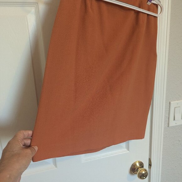 VERY RARE 80s USA MADE CALVIN KLEIN SUIT | 8 | EVC | Texas Longhorn Orange - Picture 5 of 16